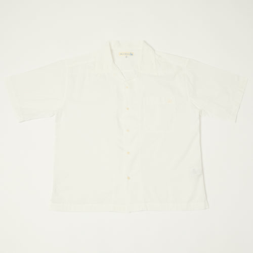 Merz b. Schwanen Poplin Short Sleeve Shirt - White