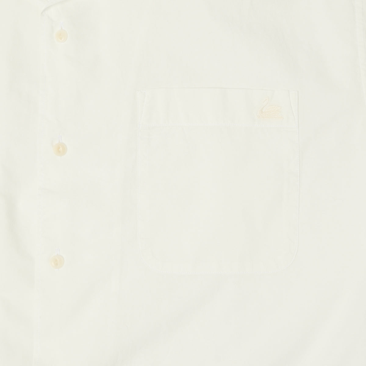 Merz b. Schwanen Poplin Short Sleeve Shirt - White