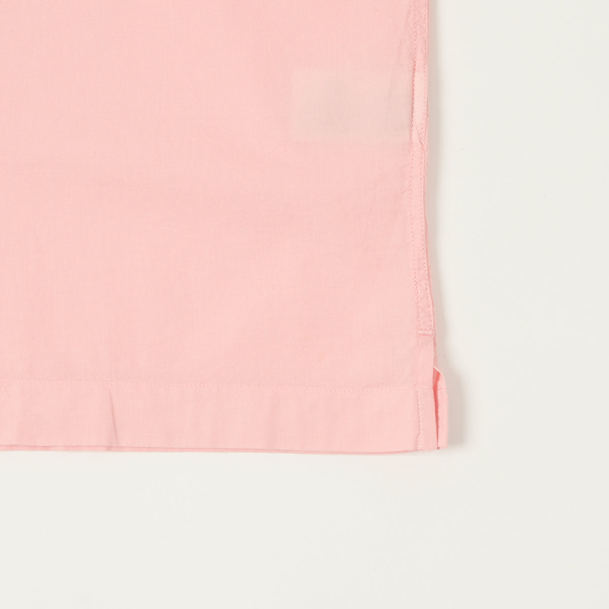 Merz b. Schwanen Poplin Short Sleeve Shirt - Faded Peach