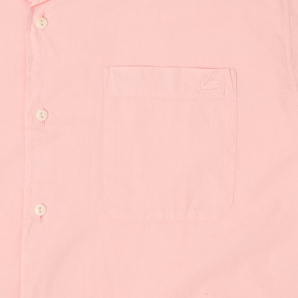 Merz b. Schwanen Poplin Short Sleeve Shirt - Faded Peach