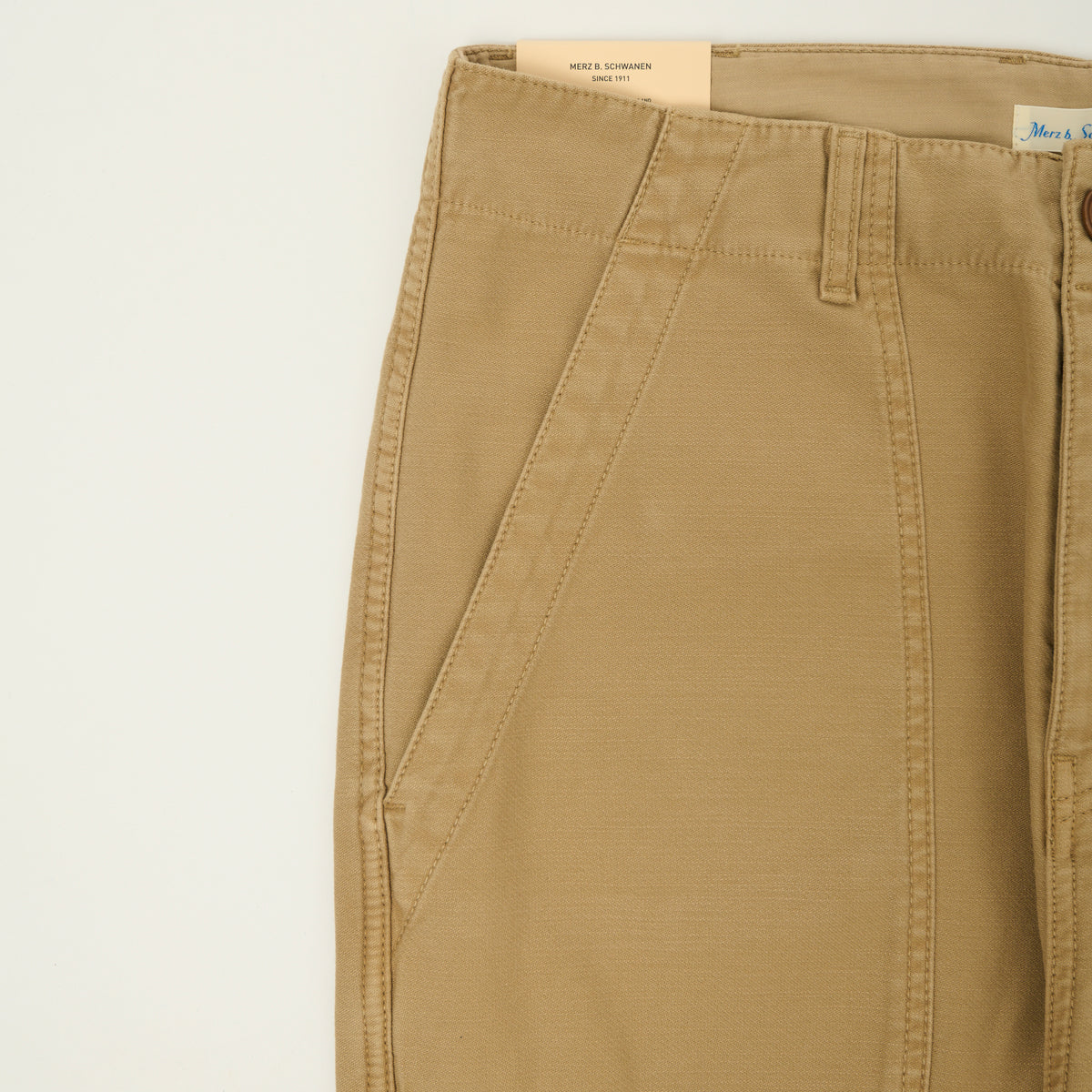 Merz b. Schwanen Reverse Sateen Fatigue Pants - Dusted Khaki