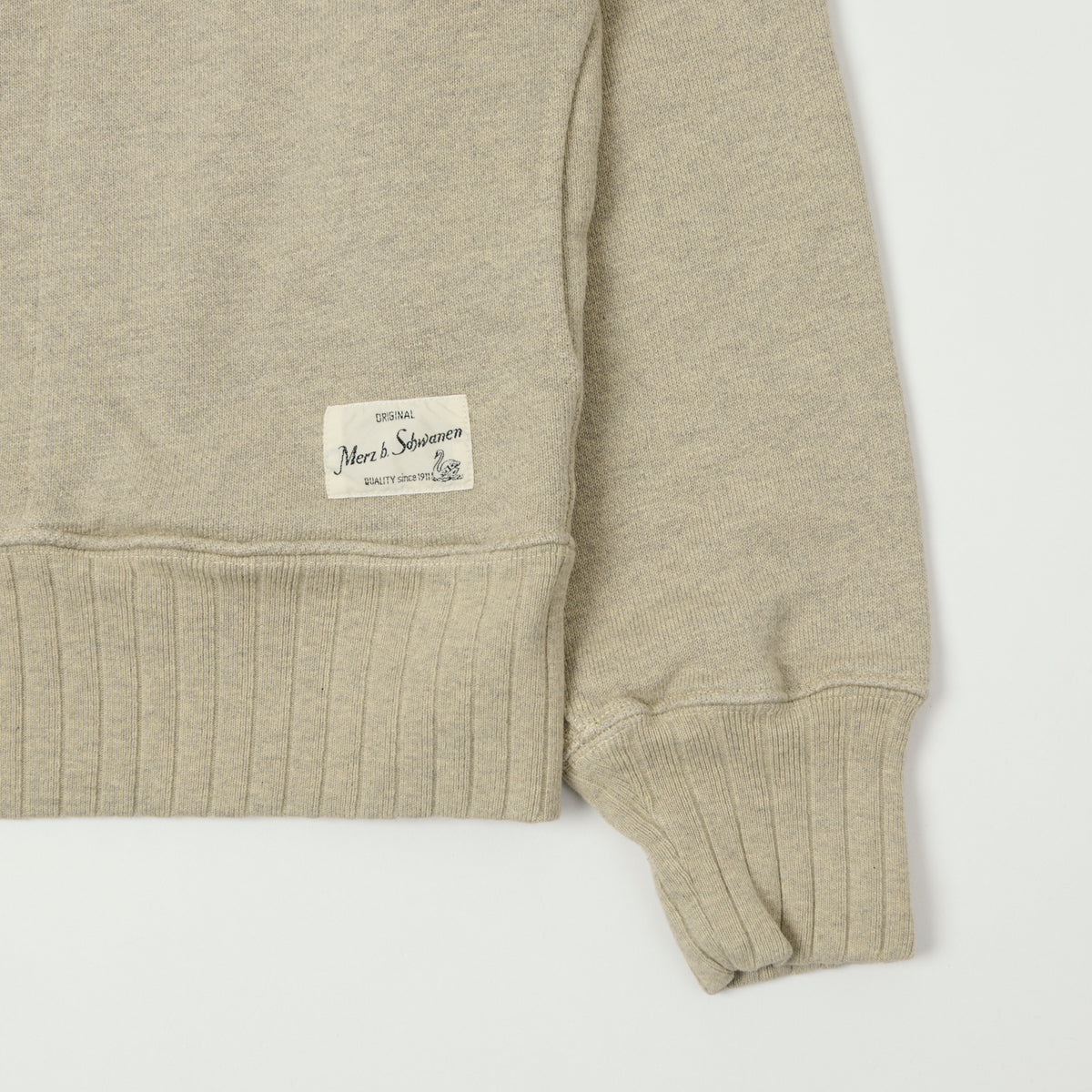 Merz b. Schwanen Relaxed Fit Hoodie - Grey Melange