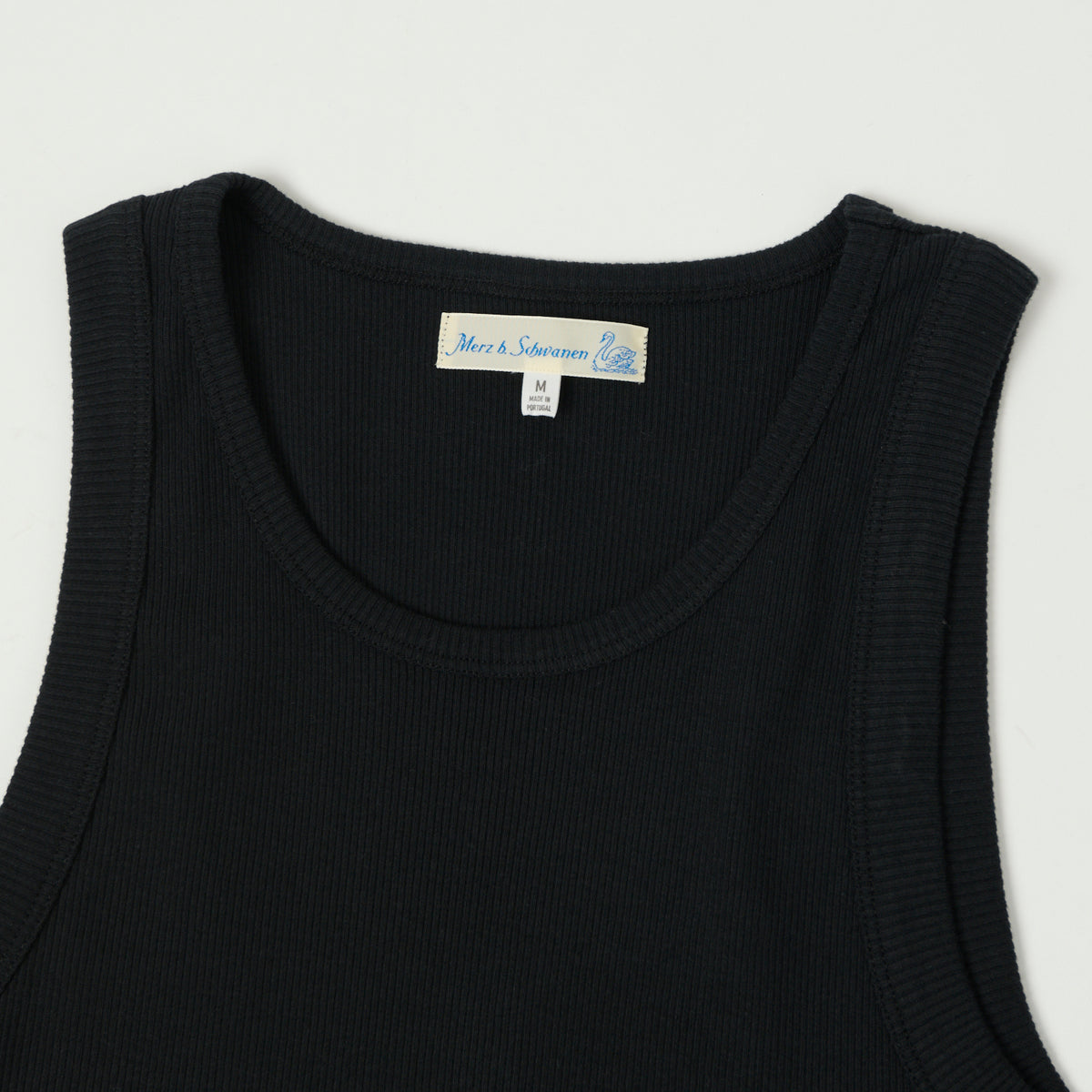 Merz b. Schwanen Ribbed Tank Top - Charcoal