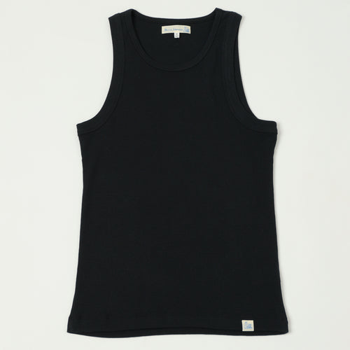 Merz b. Schwanen Ribbed Tank Top - Charcoal