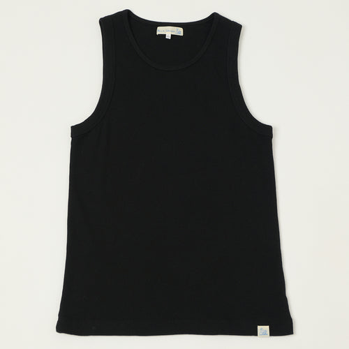 Merz b. Schwanen Ribbed Tank Top - Deep Black