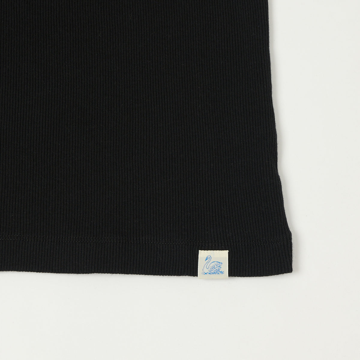 Merz b. Schwanen Ribbed Tank Top - Deep Black