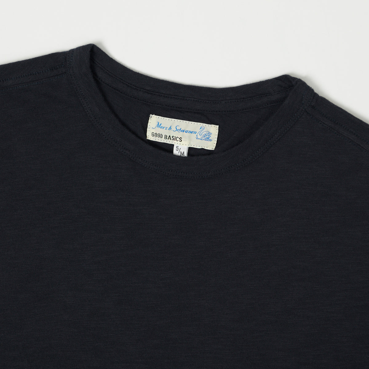 Merz b. Schwanen SCT04 Pima Slub Cotton Tee - Dark Navy