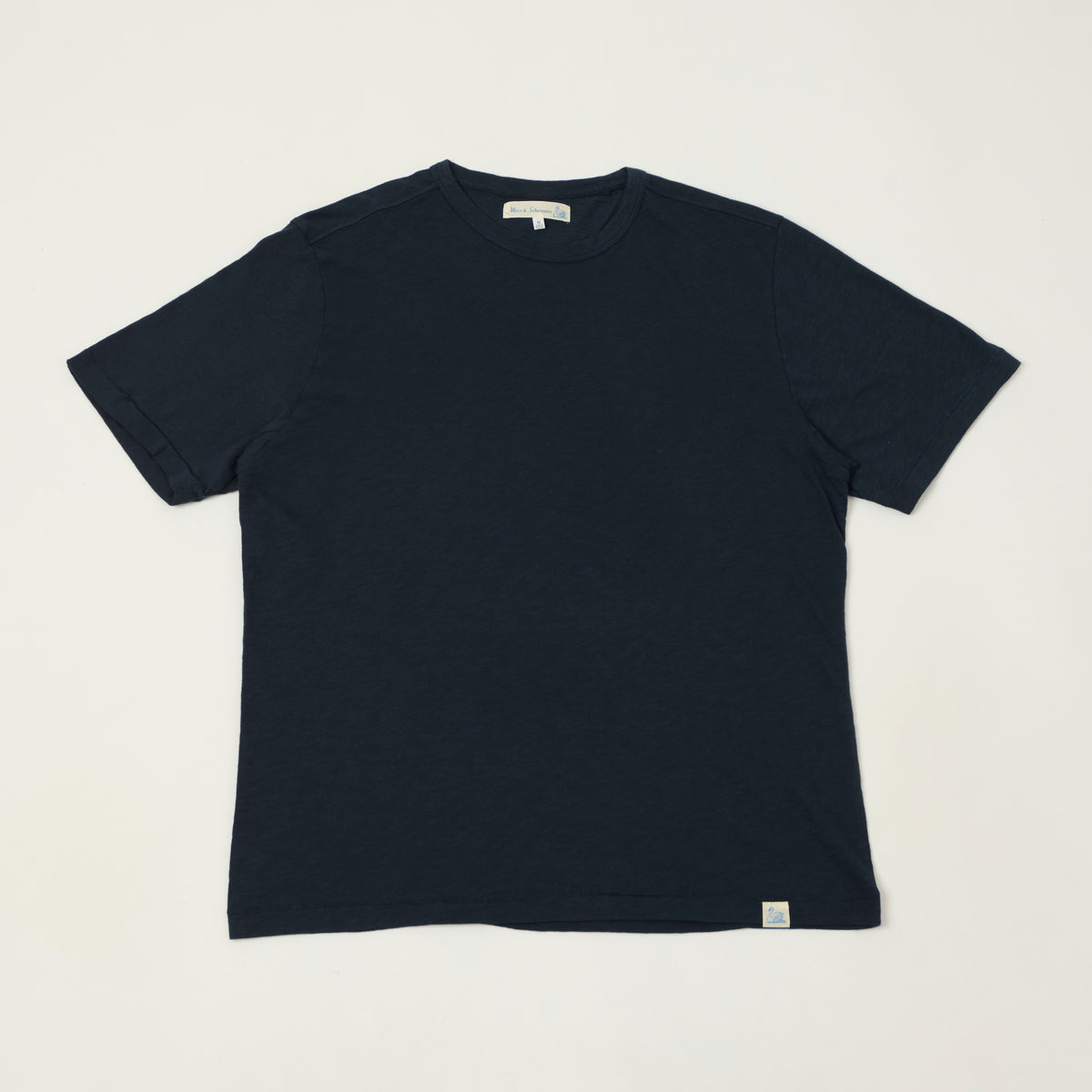 Merz b. Schwanen SCT04 Pima Slub Cotton T-Shirt - Deep Blue