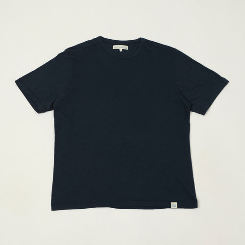 Merz b. Schwanen SCT04 Pima Slub Cotton T-Shirt - Deep Blue