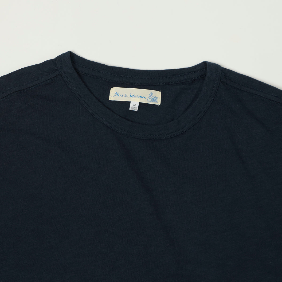 Merz b. Schwanen SCT04 Pima Slub Cotton T-Shirt - Deep Blue
