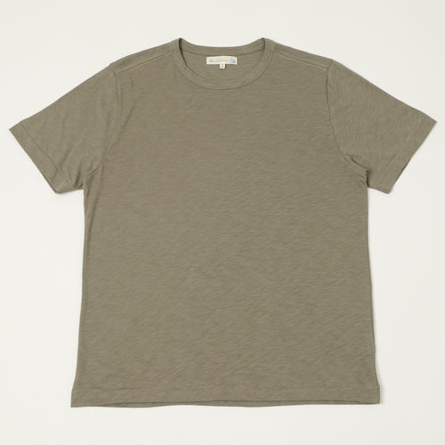 Merz b. Schwanen SCT04 Pima Slub Cotton Tee - Vintage Army