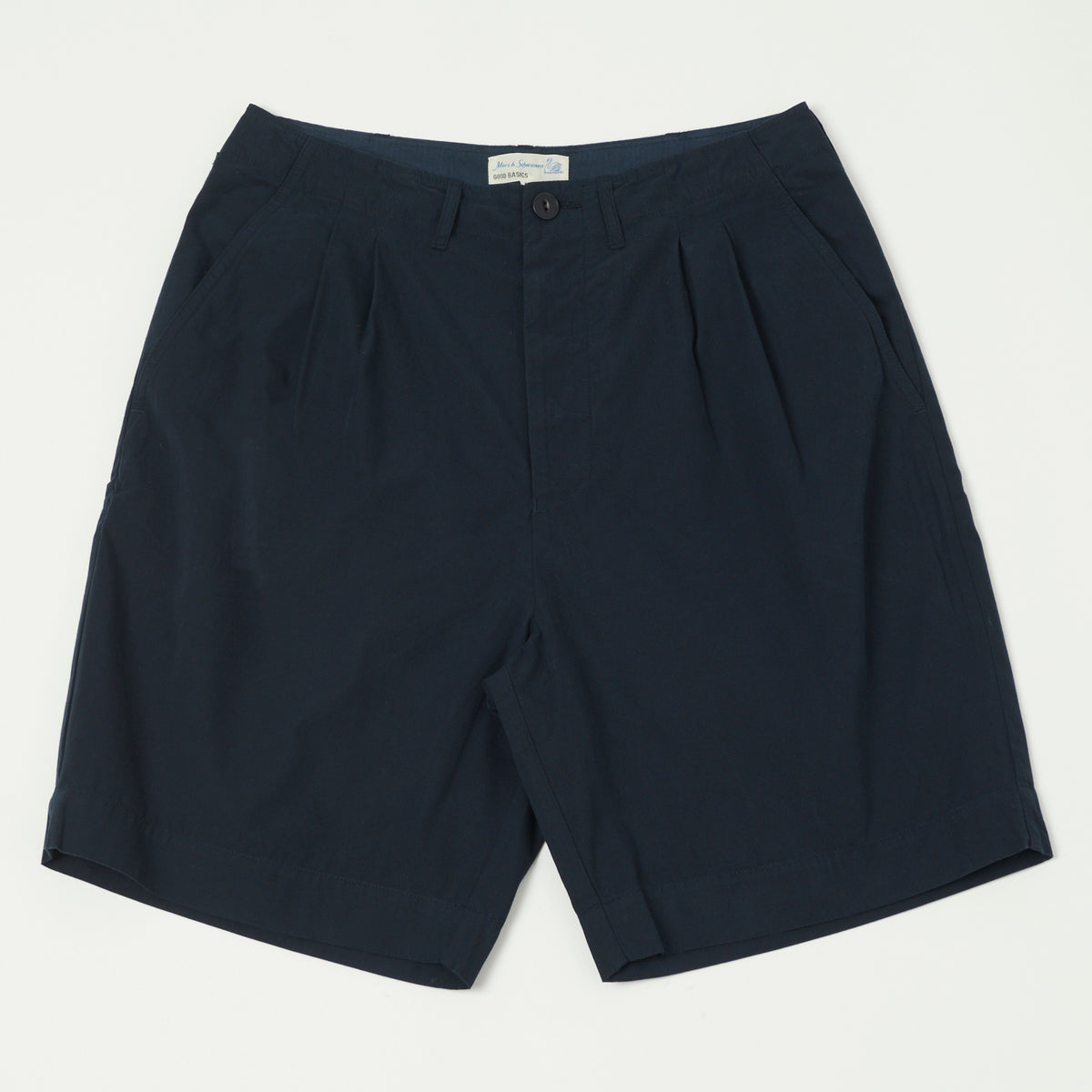 Merz b. Schwanen 5.1oz Poplin Shorts - Dark Navy