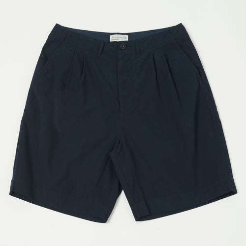 Merz b. Schwanen 5.1oz Poplin Shorts - Dark Navy