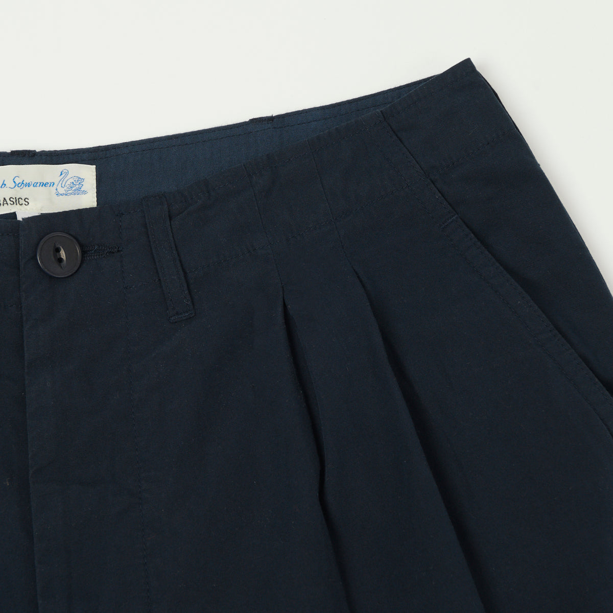 Merz b. Schwanen 5.1oz Poplin Shorts - Dark Navy