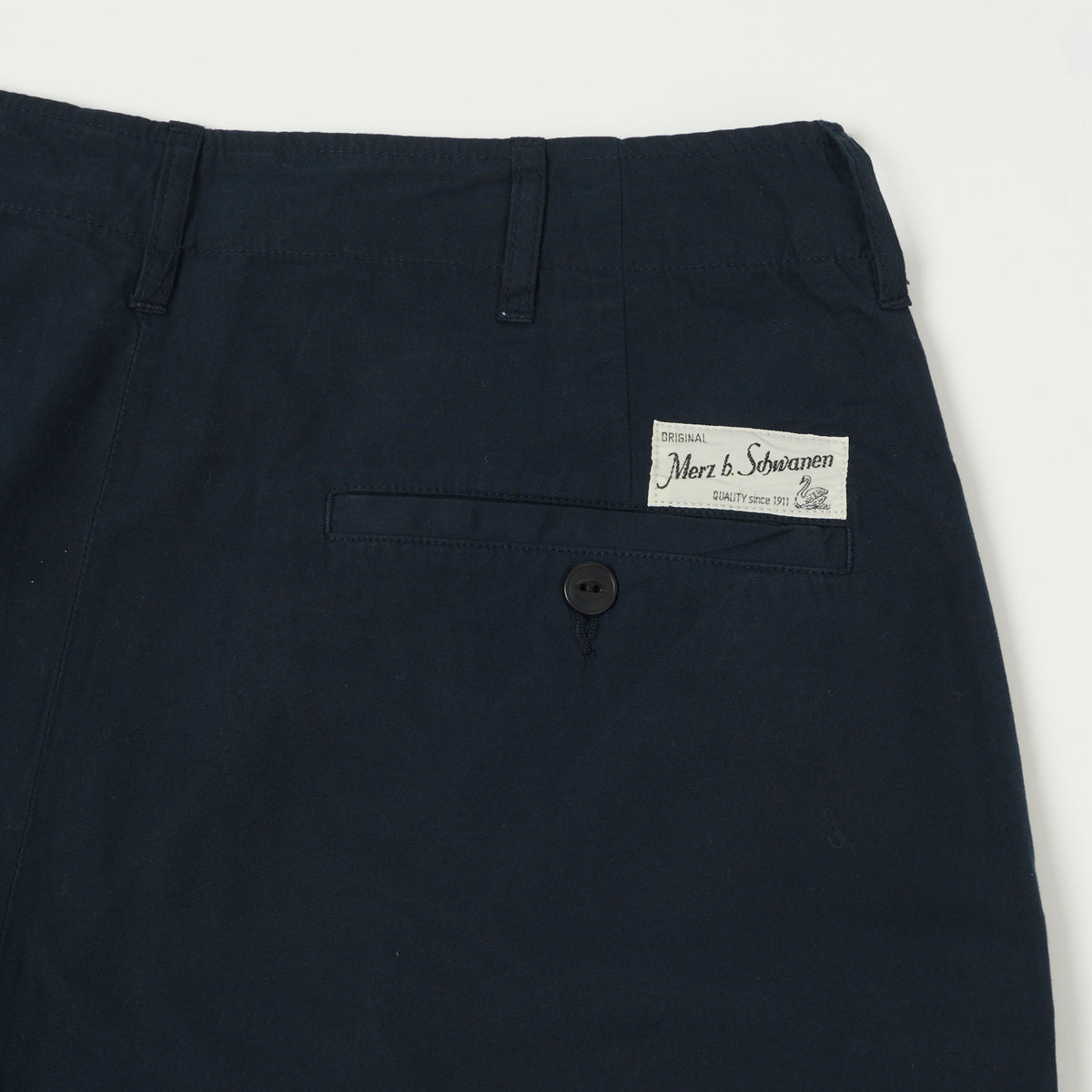 Merz b. Schwanen 5.1oz Poplin Shorts - Dark Navy