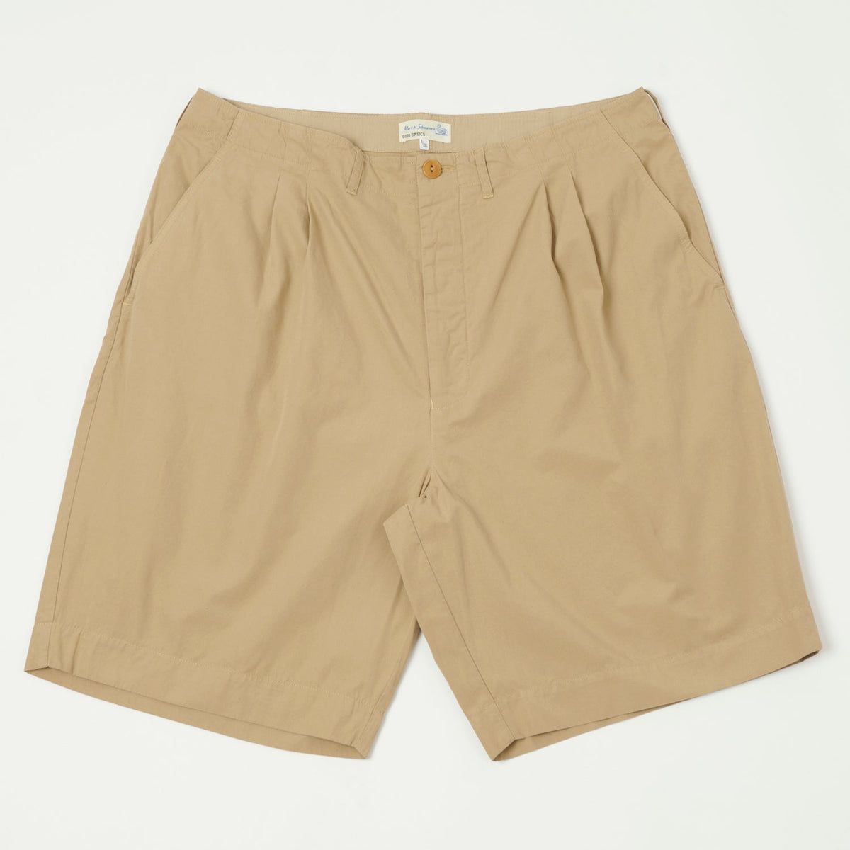 Merz b. Schwanen 5.1oz Poplin Shorts - Khaki