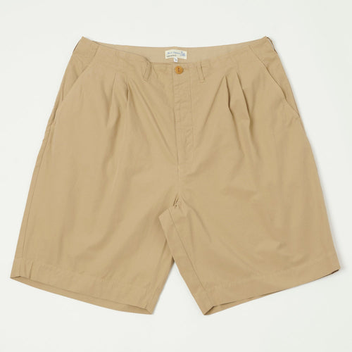 Merz b. Schwanen 5.1oz Poplin Shorts - Khaki