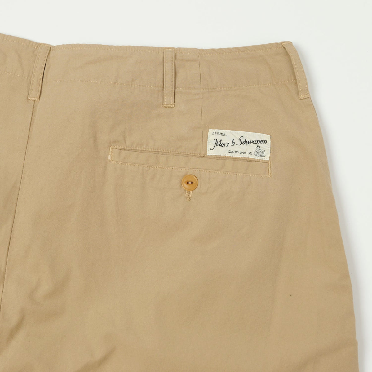 Merz b. Schwanen 5.1oz Poplin Shorts - Khaki