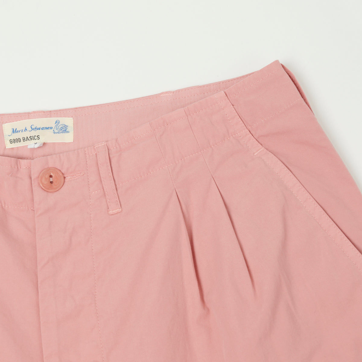 Merz b. Schwanen 5.1oz Poplin Shorts - Peach