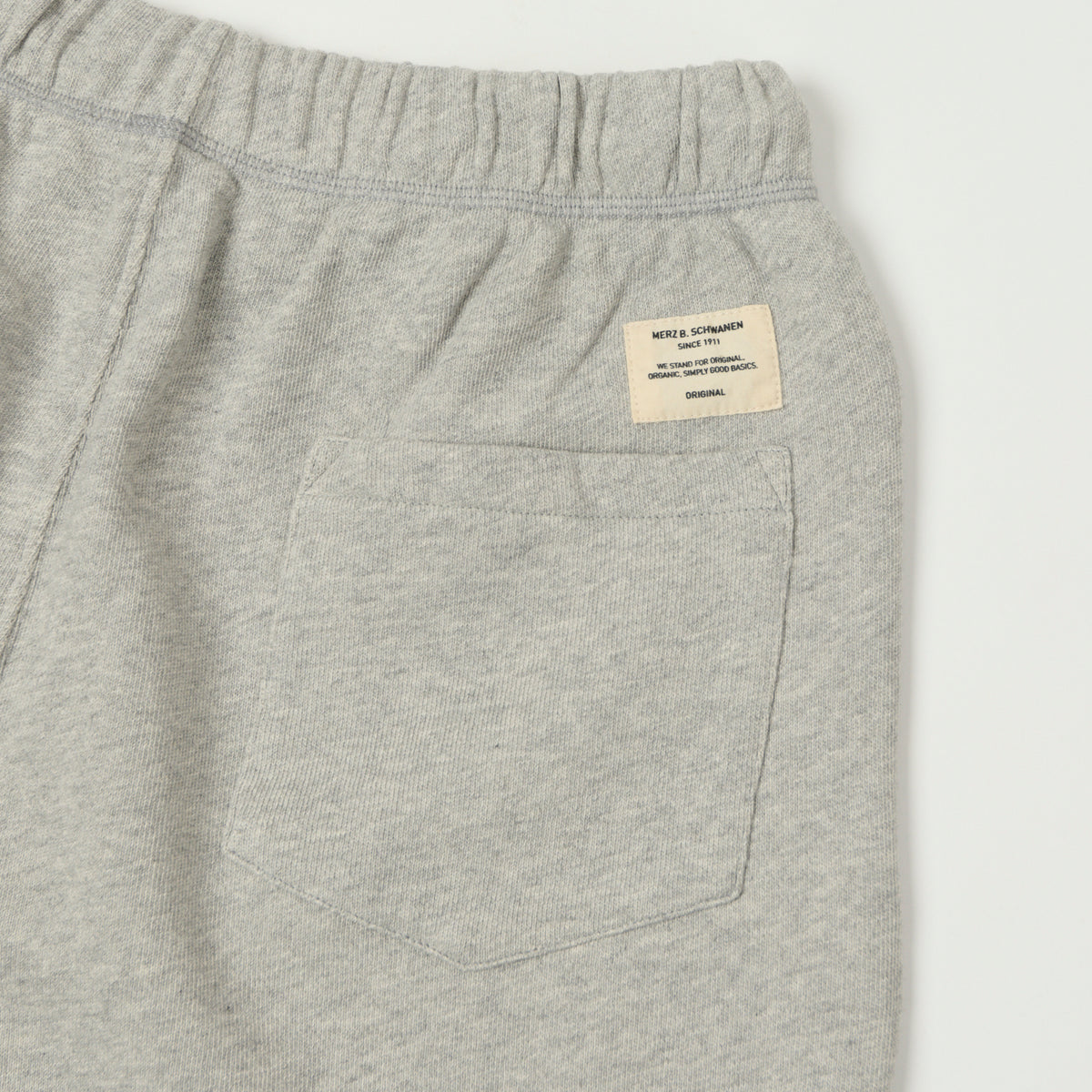 Merz b. Schwanen Organic Cotton Sweat Shorts - Grey Melange