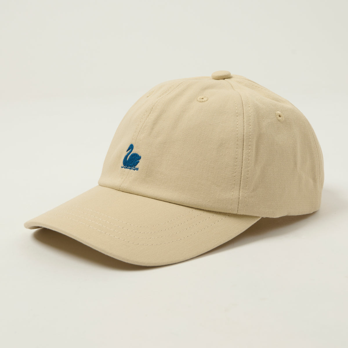Merz b. Schwanen Swan Logo Cap - Light Khaki/Deep Blue