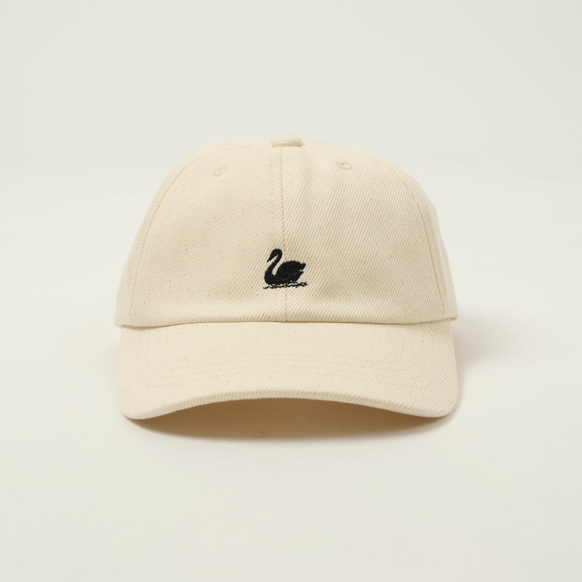 Merz b. Schwanen Swan Logo Cotton Twill Cap - Nature