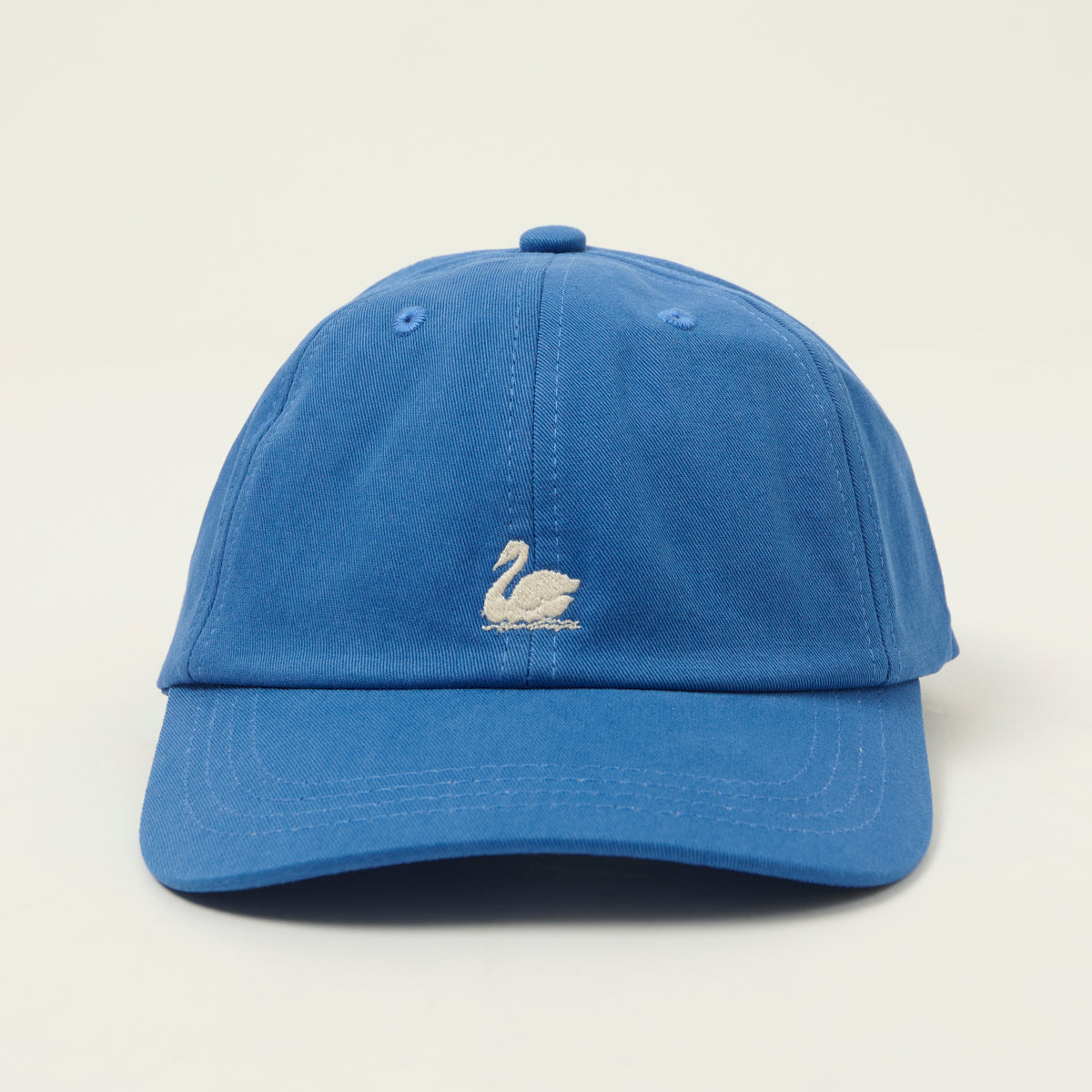 Merz b. Schwanen Swan Logo Cotton Twill Cap - Washed Blue