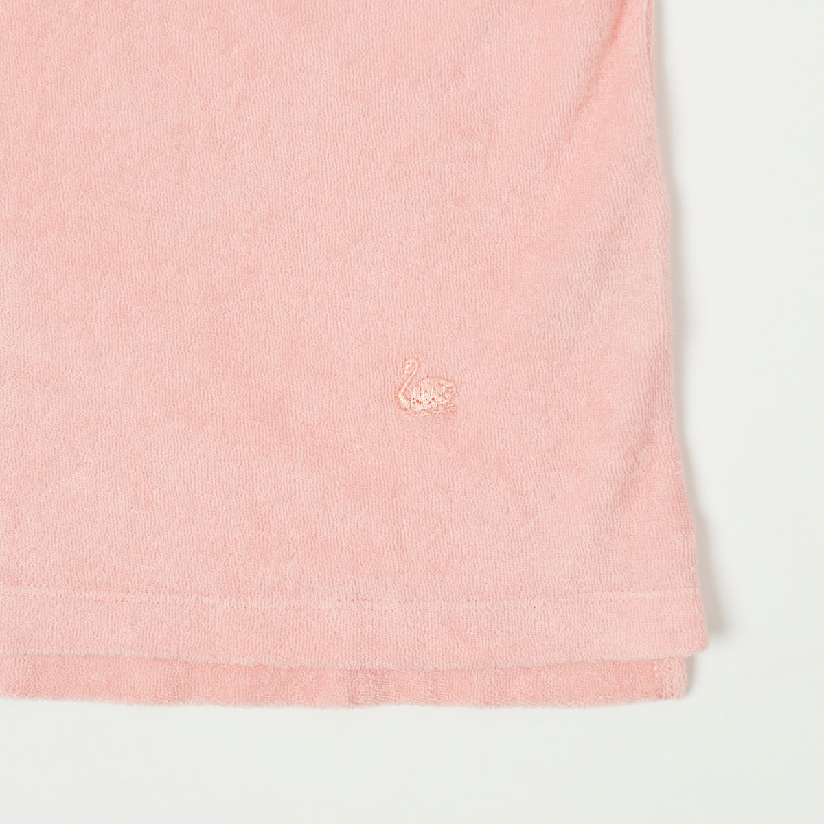 Merz b. Schwanen Plant Based Terry Polo Shirt - Peach