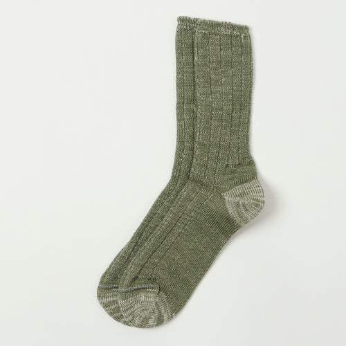 Merz b. Schwanen W72 Merino Wool Sock - Army Melange