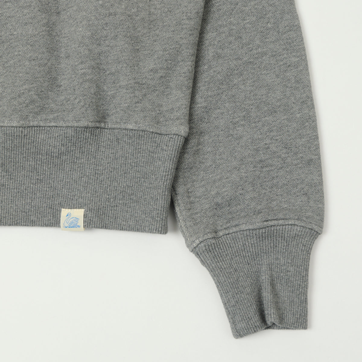 Merz b. Schwanen Quarter Zip Sweatshirt - Grey Melange