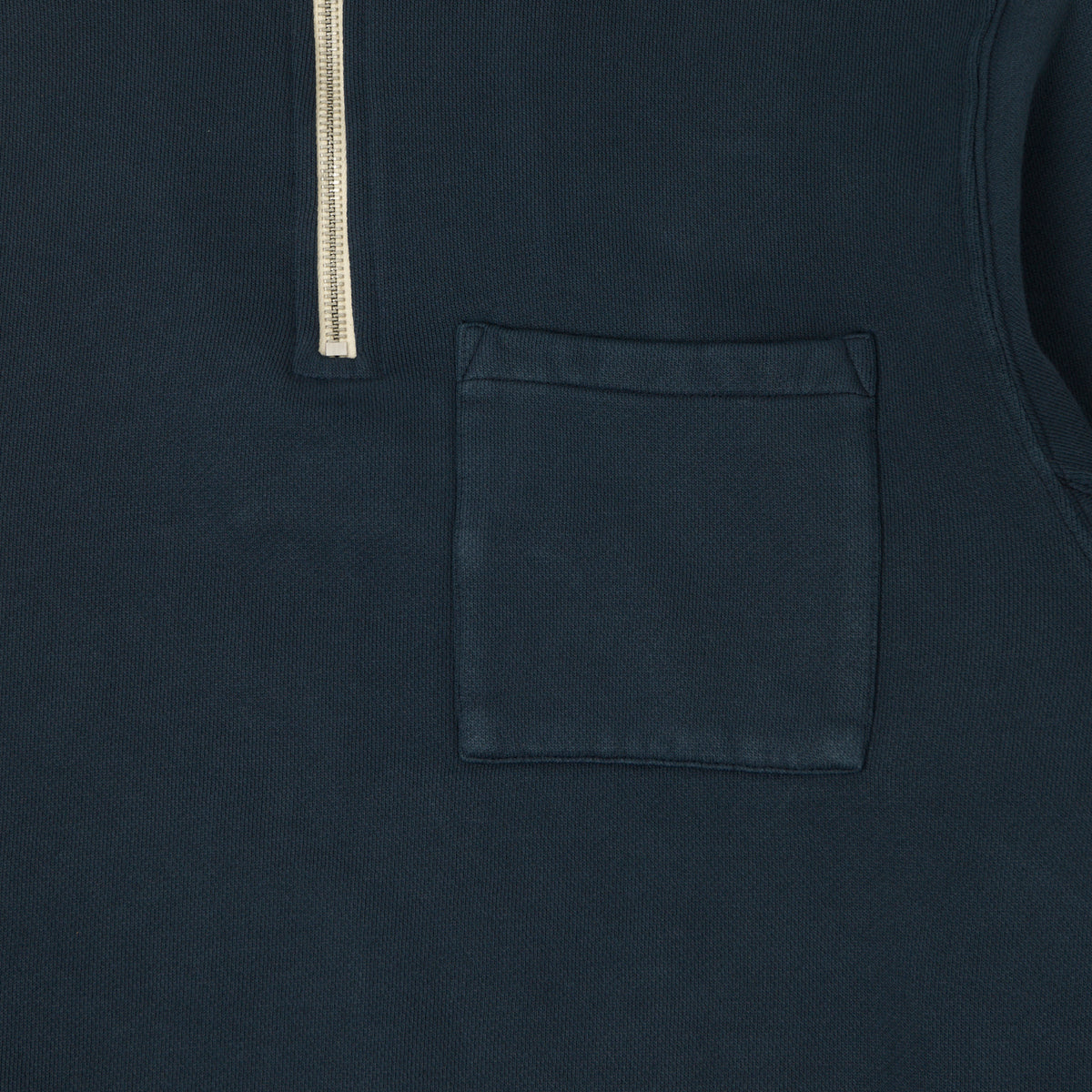 Merz b. Schwanen Quarter Zip Sweatshirt - Denim Blue