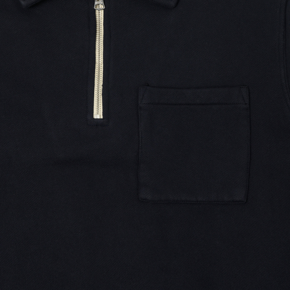 Merz b. Schwanen Quarter Zip Sweatshirt - Dark Navy