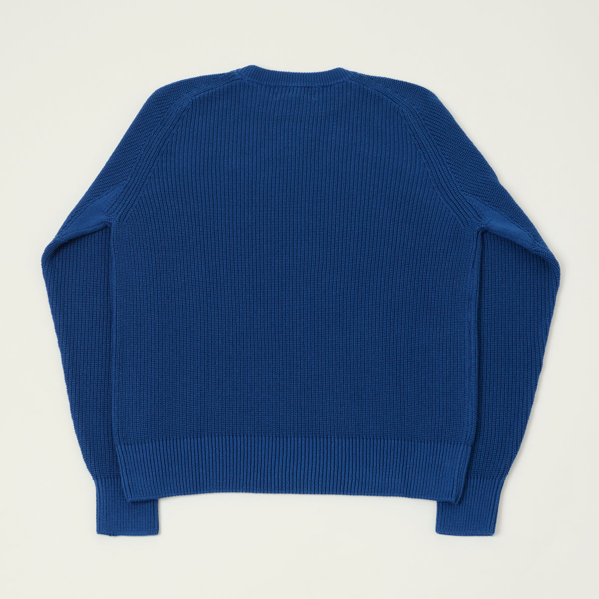 Merz b. Schwanen Cotton Ribbed Sweater - Carbon Blue