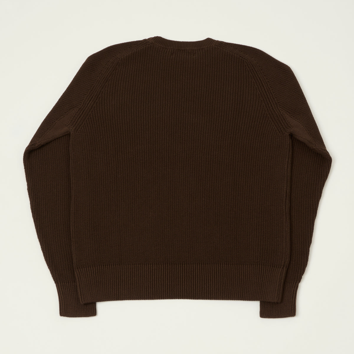 Merz b. Schwanen Cotton Ribbed Sweater - Chocolate