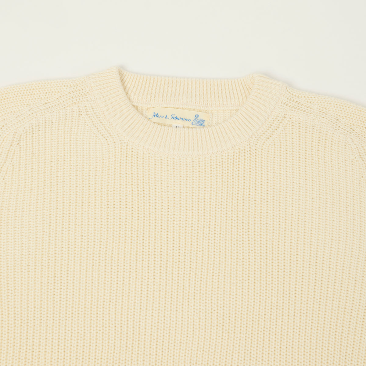 Merz b. Schwanen Cotton Ribbed Sweater - Nature