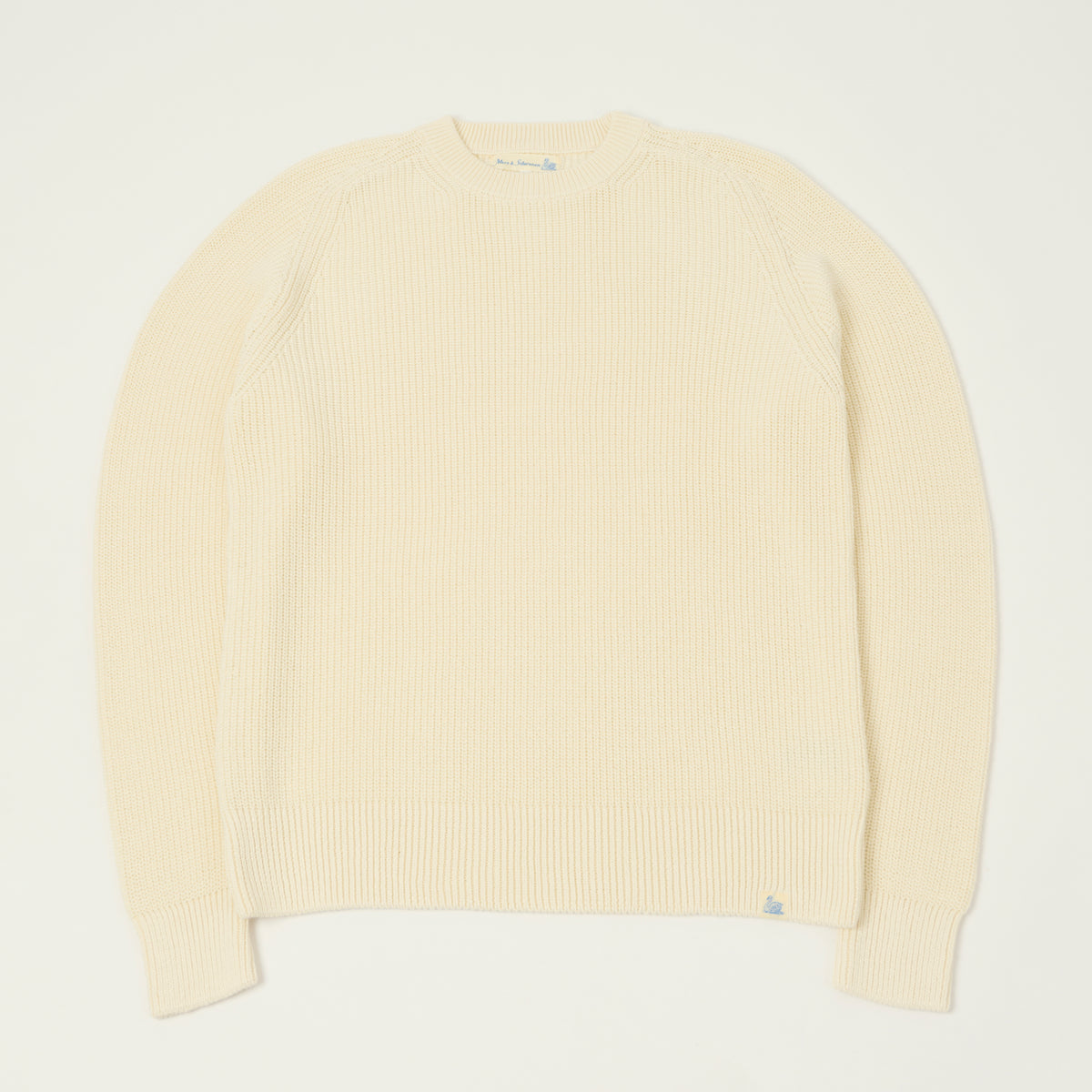 Merz b. Schwanen Cotton Ribbed Sweater - Nature