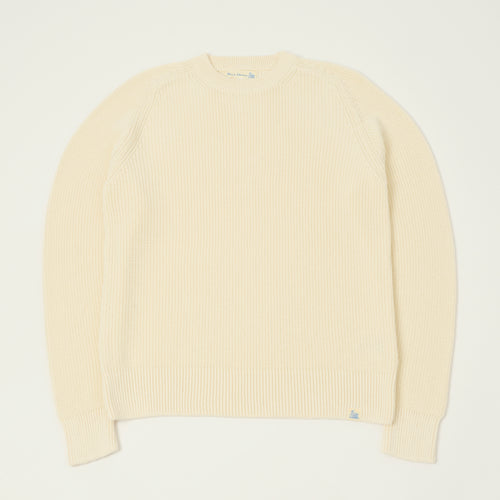 Merz b. Schwanen Cotton Ribbed Sweater - Nature