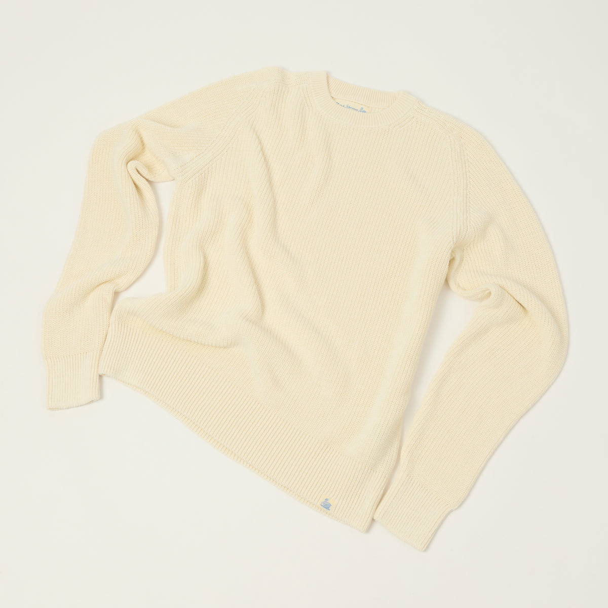 Merz b. Schwanen Cotton Ribbed Sweater - Nature