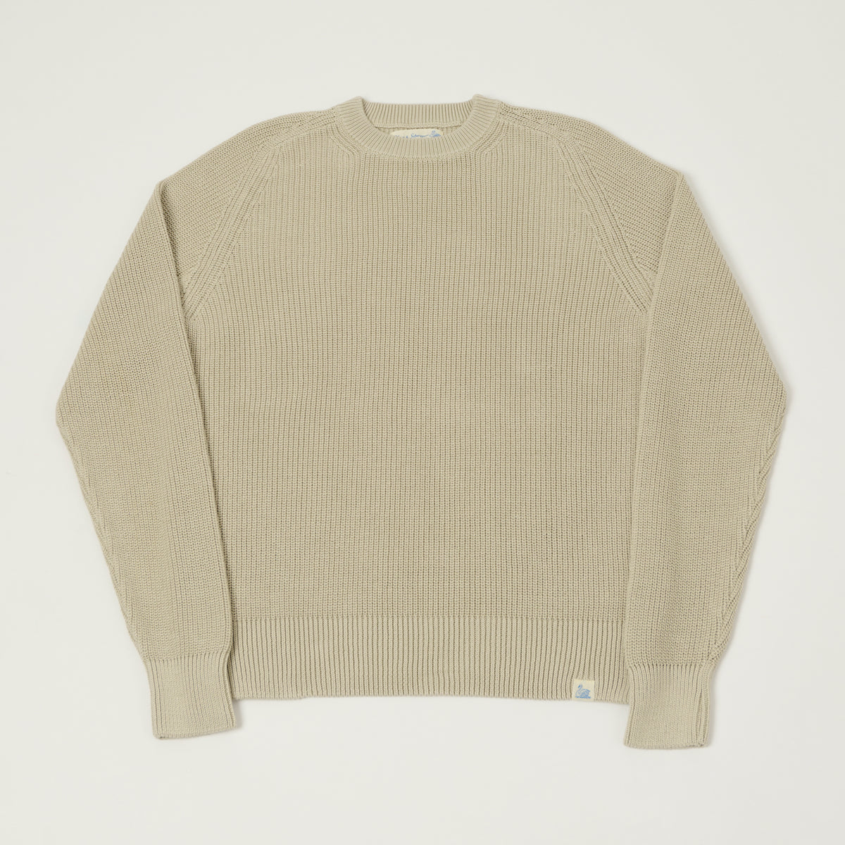Merz b. Schwanen Cotton Ribbed Sweater - Sand