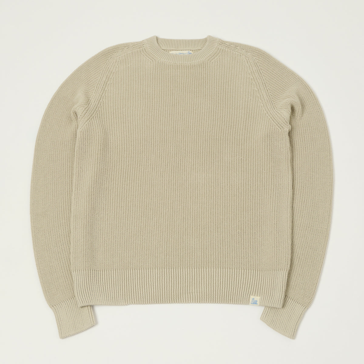 Merz b. Schwanen Cotton Ribbed Sweater - Sand