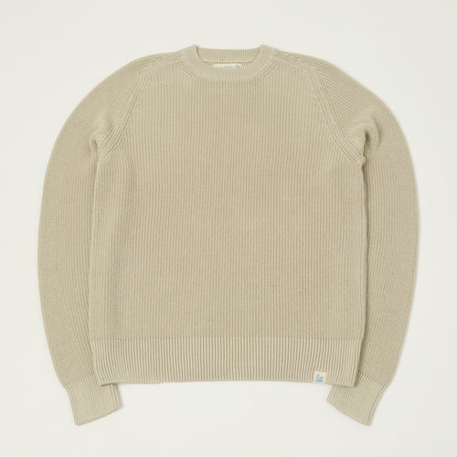 Merz b. Schwanen Cotton Ribbed Sweater - Sand