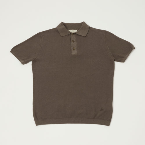 Merz b. Schwanen Plant Based Pique Polo Shirt - Grain