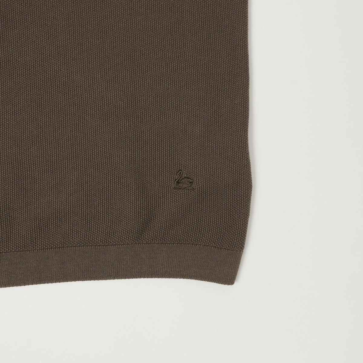 Merz b. Schwanen Plant Based Pique Polo Shirt - Grain
