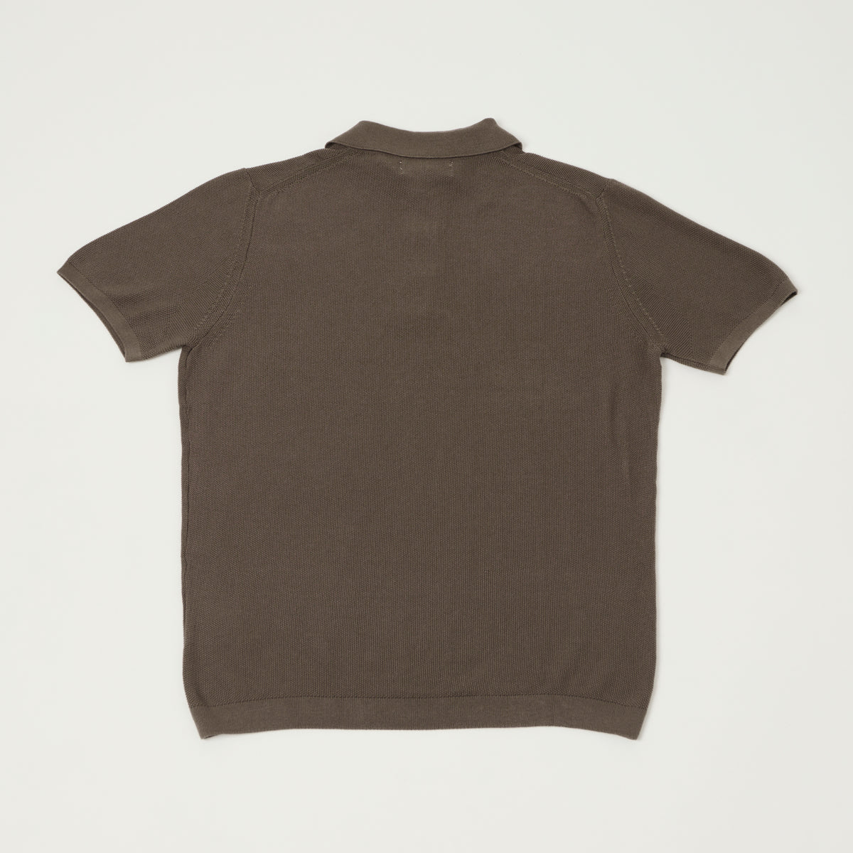 Merz b. Schwanen Plant Based Pique Polo Shirt - Grain