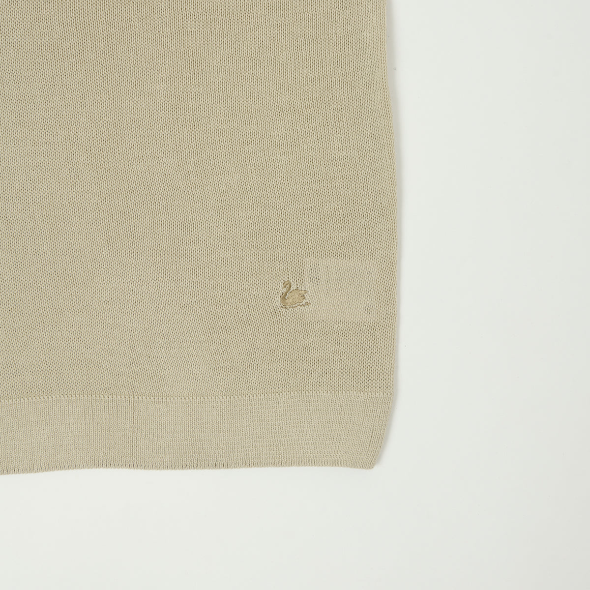Merz b. Schwanen Knitted Polo Shirt - Sand
