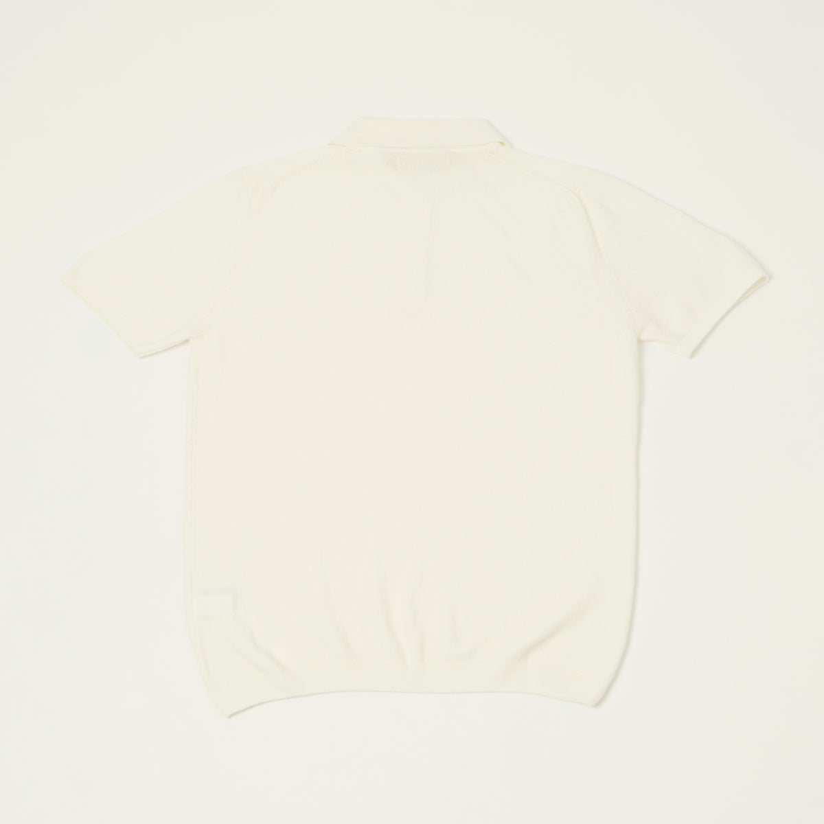 Merz b. Schwanen Plant Based Pique Polo Shirt - White