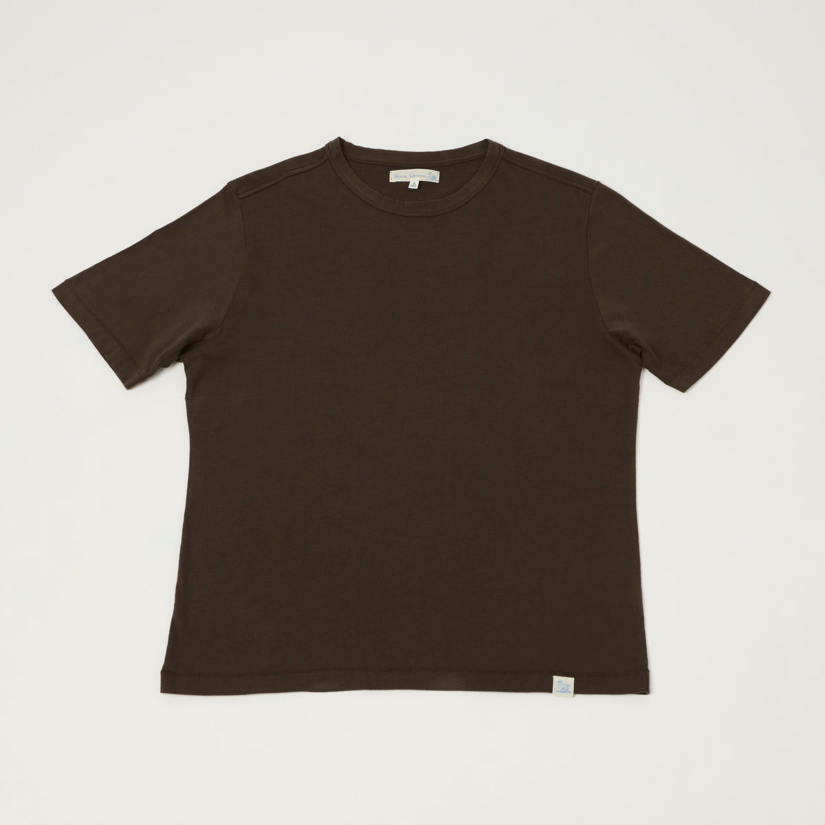 Merz b. Schwanen Pima Cotton T-Shirt - Chocolate