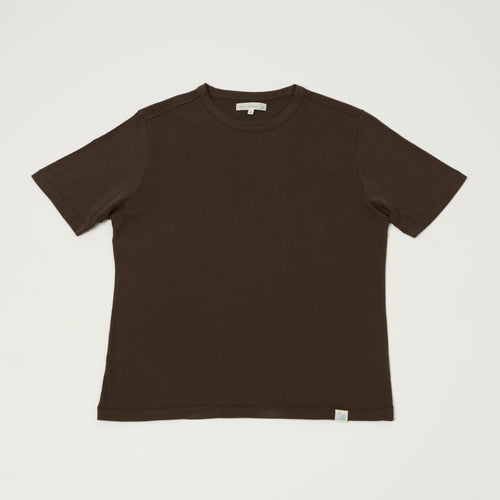 Merz b. Schwanen Pima Cotton T-Shirt - Chocolate