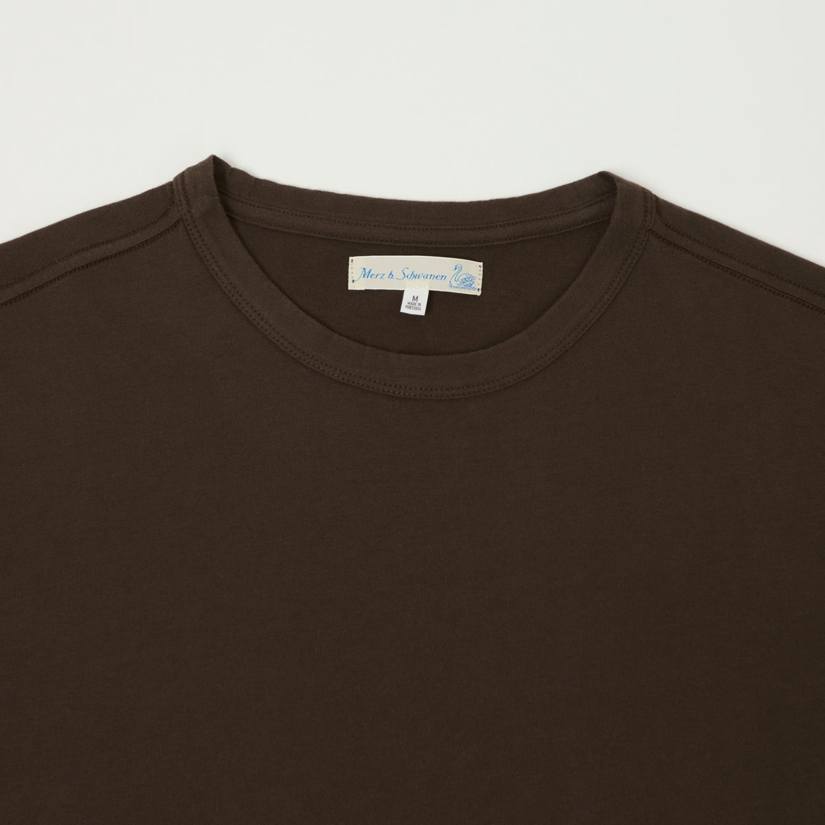 Merz b. Schwanen Pima Cotton T-Shirt - Chocolate
