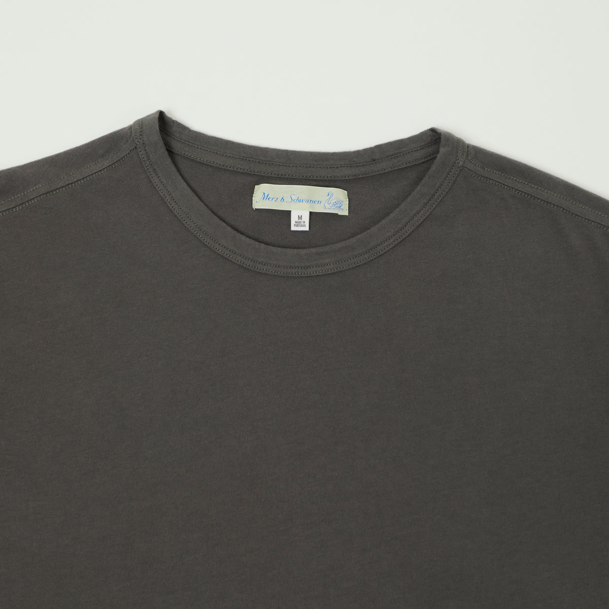 Merz b. Schwanen Pima Cotton T-Shirt - Concrete
